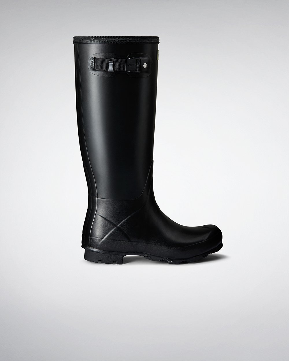 Bottes Hautes de Pluie Hunter Norris Field Femme Noir SEJPMYT-89